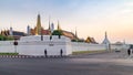 Wat Phra Kaew at twilight. The place is regarded as the most sacred Buddhist temple in Thailand