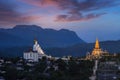 Wat Phra That Pha Sorn Kaew Statue temple. Nature landscape of Phetchabun district in Thailand for travel trip on holiday and