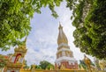Wat Phra That Phanom at Nakorn-pranom provience Royalty Free Stock Photo