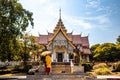 Wat Phra Phutthabat Tak Pha temple on top of the mountain in Lamphun, Thailand