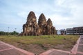 Wat Phra Prang Sam Yot, ancient architecture in Lop Buri Province in Thailand Royalty Free Stock Photo