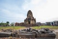 Wat Phra Prang Sam Yot, ancient architecture in Lop Buri Province in Thailand Royalty Free Stock Photo