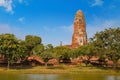 Wat Phra Ram Temple in Ayuthaya Historical Park, Thailand Royalty Free Stock Photo