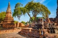 Wat Phra Ram Temple in Ayuthaya Historical Park, Thailand Royalty Free Stock Photo