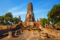 Wat Phra Ram Temple in Ayuthaya Historical Park, Thailand Royalty Free Stock Photo