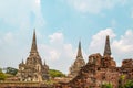 Wat Phra Si Sanphet in Ayutthaya historical park