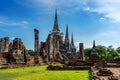 Wat Phra Si Sanphet temple in Ayutthaya Historical Park, Ayutthaya Province, Thailand. UNESCO world heritage. Royalty Free Stock Photo