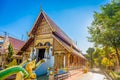 Wat Phra Singh is an ancient, Lanna style temple and a major tourist attraction in Chiang Rai Royalty Free Stock Photo