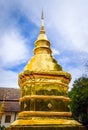 Wat Phra Singh golden stupa, Chiang Mai, Thailand Royalty Free Stock Photo