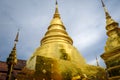 Wat Phra Singh golden stupa, Chiang Mai, Thailand Royalty Free Stock Photo