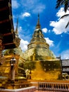 Wat phra singh is golden temple in Chiang Mai Thailand