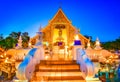 Wat Phra Singh Woramahaviharn in Chiang Mai,Thailand Royalty Free Stock Photo