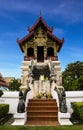 Wat Phra Singh Woramahaviharn in Chiangmai Royalty Free Stock Photo