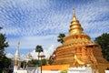Wat Phra That Sri Chom Thong buddhist temple. Many people belive that pagoda in this temple is pagoda for people who born in