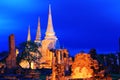 Wat phra sri sanphet Ayutthaya Royalty Free Stock Photo