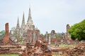 Wat Phra Sri Sanphet, Ayutthaya,Thailand Royalty Free Stock Photo