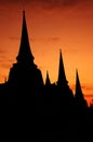 Wat Phra Sri Sanphet, Ayutthaya, Thailand Royalty Free Stock Photo