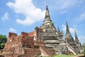 Wat Phra Sri Sanphet temple, Ayutthaya, Thailand . Royalty Free Stock Photo