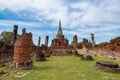 Wat Phra Sri Sanphet Temple site in the old capital of Thailand, Ayu Royalty Free Stock Photo