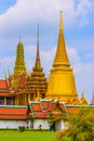 Wat Phrakaew Bangkok with Cloudy Sky