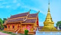 Wat Phrao viharn and chedi, Wat Phra That Lampang Luang, Lampang, Thailand