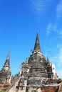 Wat-Phrasisanphet Ayutthaya in Thailand Royalty Free Stock Photo