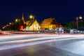 Wat Phrathat Chang Kham Worawihan in twilight scene.