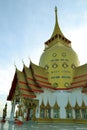 Wat Phrong-Akat (The buddhist temple in Chachoengsao) Royalty Free Stock Photo