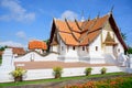 Wat Phumin Temple with blue sky background