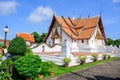 Wat Phumin Temple with blue sky background