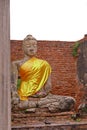 Wat phutthaisawan Ancient Temple Ayutthaya brick wall