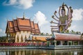 Wat Plai Laem temple in Koh Samui, Surat Thani, Thailand.