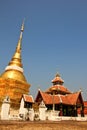 Wat Pong Sanook with bluesky background, Thailand