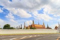 Wat Pra Kaew The grand palace against the clouds and blue sky vi Royalty Free Stock Photo