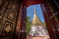 Wat prakaew temple is beautiful temple in Chiang rai , Thailand Royalty Free Stock Photo