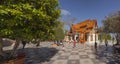 Wat Prathat Doi Suthep pagoda panoramic view