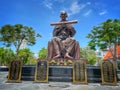 Wat Rakhang Khositaram Woramahawiharn in thailand, measure,buddha in thailand, temple in thailand Royalty Free Stock Photo