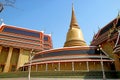 Wat Ratchabophit Buddhist Temple with the Circular Gallery and Pagoda, Bangkok, Thailand