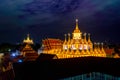 Wat Ratchanadda or Loha Prasat and Golden Mount Is a temple that is a landmark of Thailand Royalty Free Stock Photo