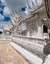 Wat Rong Khun Temple halls and facade details Royalty Free Stock Photo