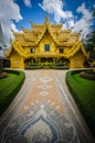 Wat Rong Khun White temple , Chiang Rai, Thailand Royalty Free Stock Photo