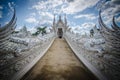 Wat Rong Khun White temple , Chiang Rai, Thailand Royalty Free Stock Photo