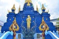 Wat rong suea ten Changrai Thailand Royalty Free Stock Photo