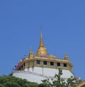 Wat Saket Golden Mountain Buddhism temple Thailand Royalty Free Stock Photo