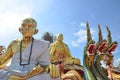 Wat sang kaew phothiyan Changrai Thailand Royalty Free Stock Photo