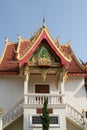 Facade of ancient Wat Sisaket temple in Vientiane in Laos