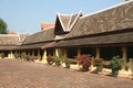 Courtyard of ancient Wat Sisaket temple in Vientiane, Laos