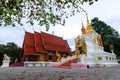 Wat Song Yot,A beautiful old temple in the middle of the valley in Mae Chaem District, Chiang Mai Province. Thailand