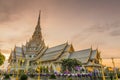 Wat Sothorn temple in sunset