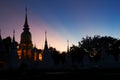 Wat suan dok twilight view